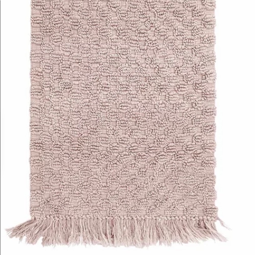 French Connection Blush Cotton Bath Rug - Picture 2 of 7